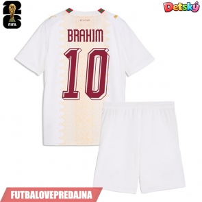 Lacne Dětský Futbalové dres Maroko Brahim Diaz #10 MS 2026 Krátky Rukáv - Preč (+ trenírky)